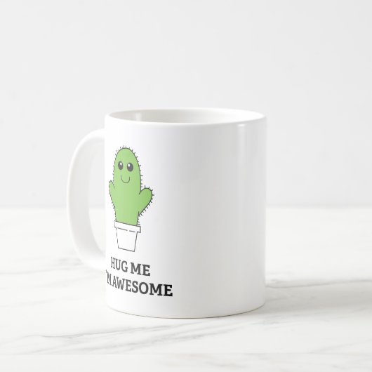 Umarme mich, ich bin Phantastische Kaffee-Tasse Kaffeetasse (Vorderseite Links)