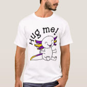Umarme mich! Niedlicher Axolotl in den Intersex Pr T-Shirt (Vorderseite)