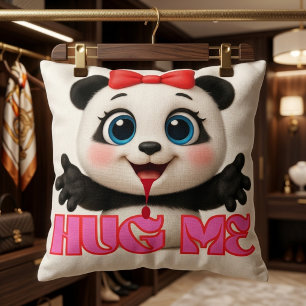 Umarme mich 🤗 Panda-Kissen – Süßer Kawaii-Panda Kissen