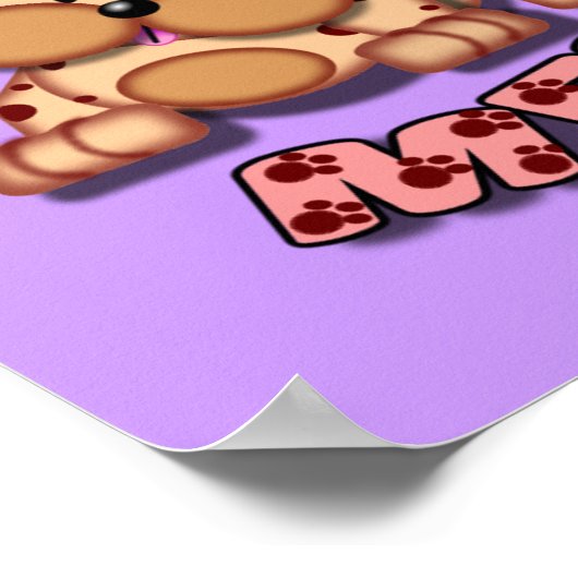 Umarme mich rosa! poster (Ecke)