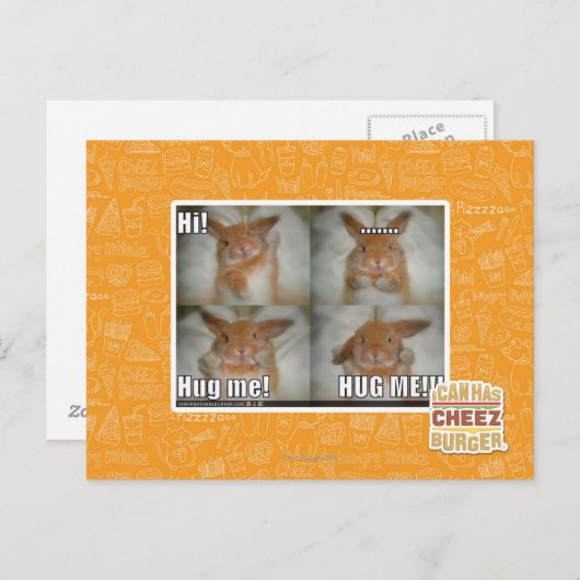 Umarme Postkarte (Vorne/Hinten)