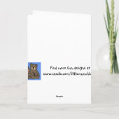 Umarmen der Schneemannzwillinge Weihnachtskarte Feiertagskarte (Rückseite)