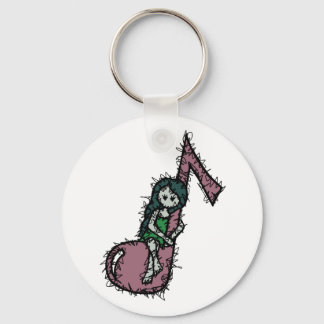 Umarmen des Musikschlüsselrings Schlüsselanhänger