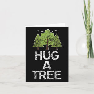 Umarmen eines Baum-Hugger-Earth-Arbor-Tages Karte