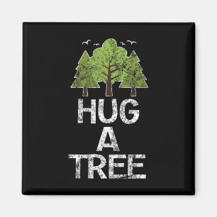 Umarmen eines Baum-Hugger-Earth-Arbor-Tages Magnet