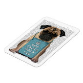 Umarmen eines Mops Magnet (Linke Seite)