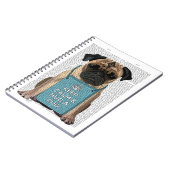 Umarmen eines Mops Notizblock (Linke Seite)