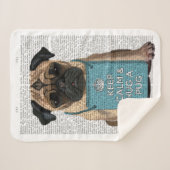 Umarmen eines Mops Sherpadecke (Vorderseite (Horizontal))