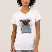 Umarmen eines Mops T-Shirt (Vorderseite)