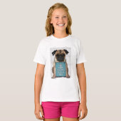 Umarmen eines Mops T-Shirt (Vorne ganz)