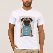 Umarmen eines Mops T-Shirt (Vorderseite)