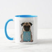 Umarmen eines Mops Tasse (Links)