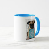 Umarmen eines Mops Tasse (VorderseiteRechts)