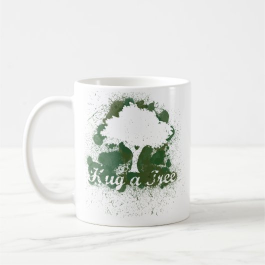 Umarmen eines Tree-Denke ökologisch Kaffeetasse (Links)