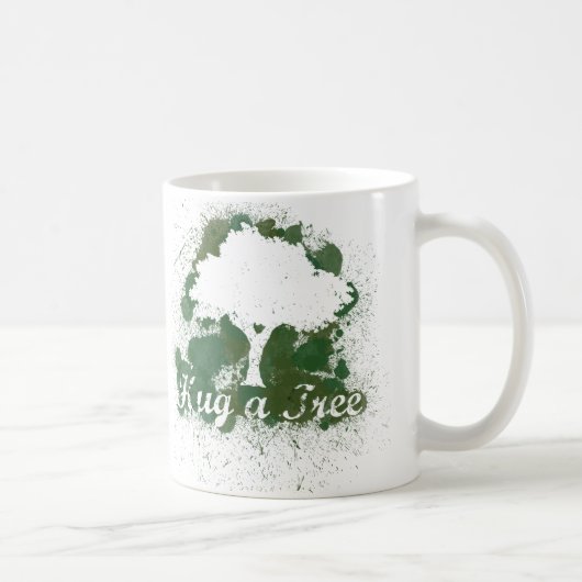 Umarmen eines Tree-Denke ökologisch Kaffeetasse (Rechts)