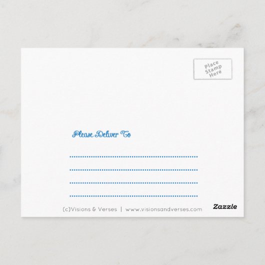 Umarmen in einer Tasse Scripting Inspiration Postkarte (Rückseite)