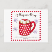 Umarmen in einer Tasse Scripting Inspiration Postkarte (Vorderseite)