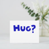 Umarmen? Postkarte (Stehend Vorderseite)