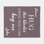 Umarmen Sie diese Decke, bis Sie mich umarmen könn Fleecedecke (Vorderseite (Horizontal))