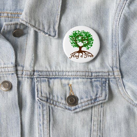 Umarmen Sie ein Baum-Abzeichen Button (Beispiel)