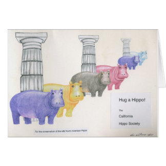 Umarmen Sie ein Flusspferd!