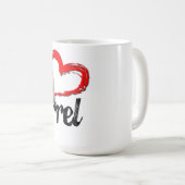 Umarmen Sie eine Eichhörnchen-Tasse Kaffeetasse (VorderseiteRechts)