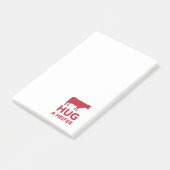 Umarmen Sie eine Färsen-lustige Molkerei Post-it Klebezettel (angewinkelt)