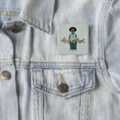 Umarmen Sie eine freundliche lächelnde Button (Beispiel)