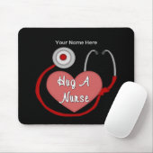 Umarmen Sie eine Krankenschwester (personalisiert) Mousepad (Mit Mouse)