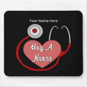 Umarmen Sie eine Krankenschwester (personalisiert) Mousepad