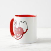 Umarmen Sie eine Krankenschwester! Tasse (Vorderseite Links)