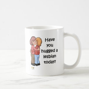 Umarmen Sie eine Lesbe Kaffeetasse