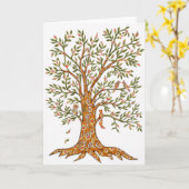 umarmen Sie einen Baum heute! Karte (Gelbe Blume)