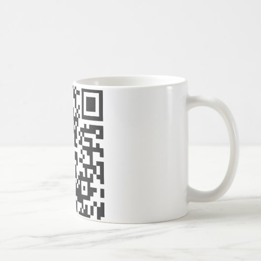 Umarmen Sie einen Code des Aussenseiter-QR Kaffeetasse (Rechts)