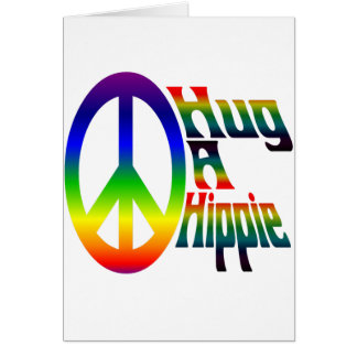 umarmen Sie einen Hippie