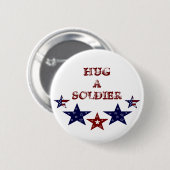UMARMEN Sie einen SOLDAT Knopf Button (Vorne & Hinten)