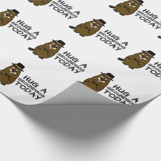 Umarmen Sie heute ein Erdhuhn Geschenkpapier (Ecke)