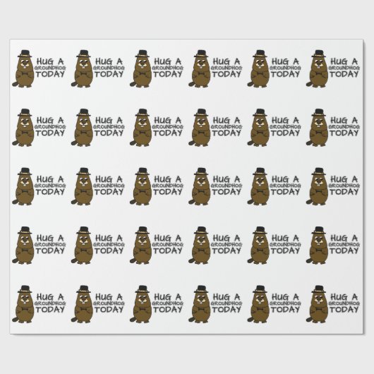 Umarmen Sie heute ein Erdhuhn Geschenkpapier (Flach)