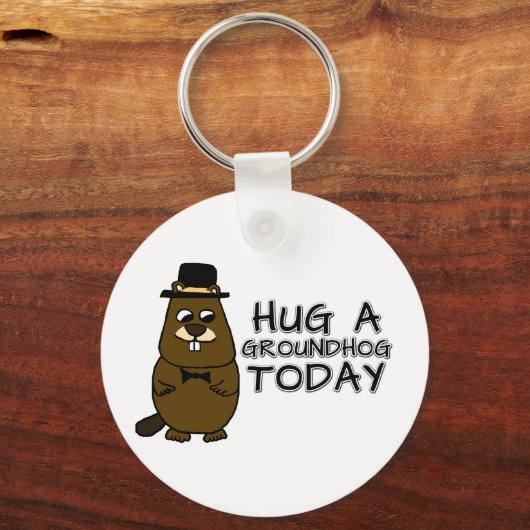 Umarmen Sie heute ein Erdhuhn Schlüsselanhänger (Rückseite)