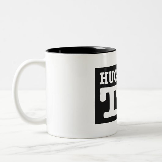 UMARMEN Sie IHR Fernsehen/Tasse Zweifarbige Tasse (Links)