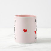 Umarmen Sie Ihr Haustier und Ihr Foto Genießen Sie Tasse (Zentrum)