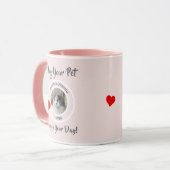 Umarmen Sie Ihr Haustier und Ihr Foto Genießen Sie Tasse (Vorderseite Links)