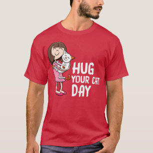 Umarmen Sie Ihren Chat Day T-Shirt