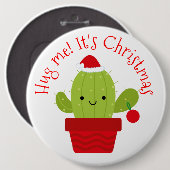 Umarmen Sie mich, den es Weihnachten ist Button (Vorne & Hinten)