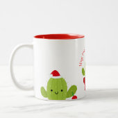 Umarmen Sie mich, den es Weihnachten ist, Kaktus Zweifarbige Tasse (Links)