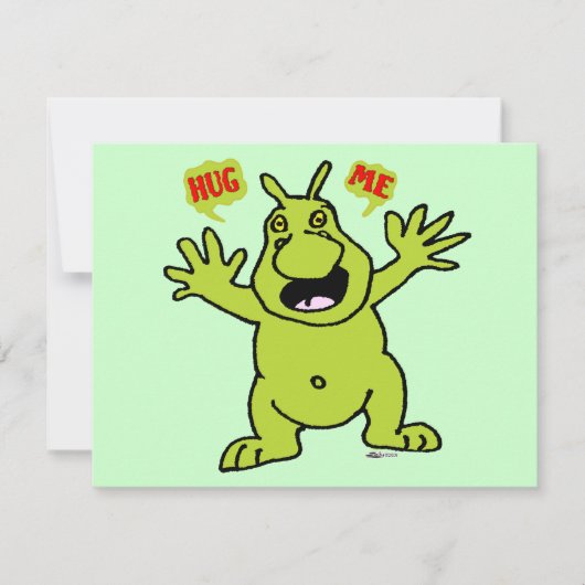 Umarmen Sie mich! Einladung (Vorderseite)