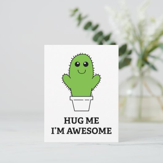 Umarmen Sie mich, ich bin Phantastisch Postkarte (Stehend Vorderseite)