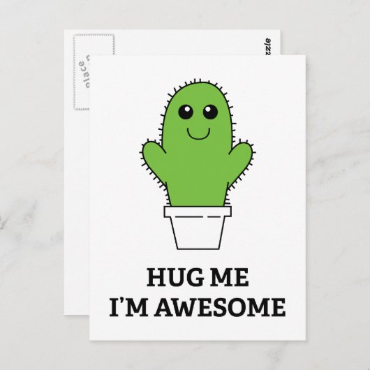 Umarmen Sie mich, ich bin Phantastisch Postkarte (Vorne/Hinten)