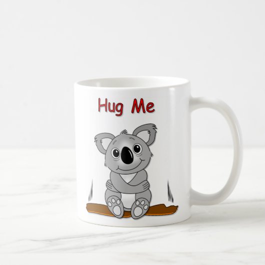 Umarmen Sie mich Koala-Tasse Kaffeetasse (Rechts)