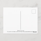 Umarmen Sie mich… Postkarte (Rückseite)